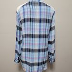 Vintage America Roll Tab Button Down Plaid Shirt Size Large Photo 5