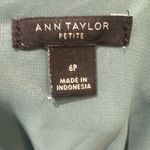 Ann Taylor  Sage green tie front flowy dress 6P Photo 3