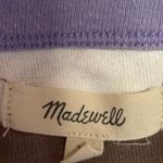 Madewell  Women's Green White Striped Short Sleeve Crop Tee T-shirt  Top Size XS Photo 2