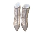 L'Agence Cerise Pointed Toe Bootie In Cashew Suede/mesh, Size 6 (New) Photo 2