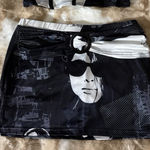 Black and White Graphic Print Skirt Size XS Photo 0