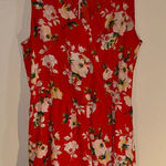 Lush Clothing Lush Orange Floral Romper Photo 0