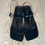 BCBGMAXAZRIA  Gladiator Square Toe Strappy Sandals Black Size 7 Photo 1