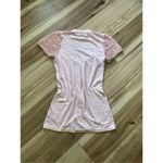 Twelve by twelve Los Angles Pink Ruffle Lace Sleeves Buttons down Women’s Top Photo 6