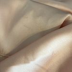 Meshki  ruched satin mini dress, spaghetti straps, bodycon, blush pink sz S Photo 12