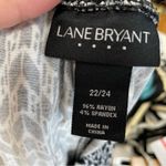 Lane Bryant  Black & White Geometric Print Pull On Skirt Womens 22 Stretch Photo 4
