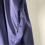 Victoria's Secret VICTORIA’S SECRET Dark Purple Gold Trim Long Sleeves Belted Waist Robe Large Photo 7