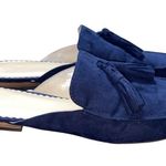 Crown & Ivy  Galle faux blue suede slip on flats size 9 Photo 1