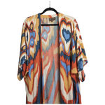Anthropologie  Bel Kazan Vibrant Rayon Beach Cover-Up Kaftan Duster One Size Photo 4