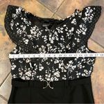 ALYX Dress Women’s Floral on Top Pencil Skirt on Bottom with Waist Belt Size 10 Black Photo 4