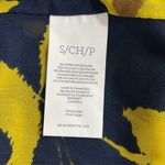 CAbi Midnight Dress Style 4242 Navy Blue Gold Floral Midi Dress Size SMALL Photo 9