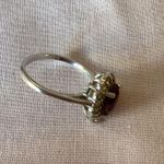 Hallmark Vintage Dark Purple Rhinestone Silver Tone Ring Marked Size 8 Photo 1