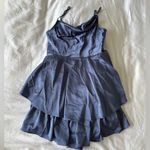 Cider  blue ruffle romper dress Photo 1