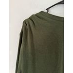 NWT OGL Light Warm Crewneck Tucked Top Navy Blue Moss Green Size XL Photo 6