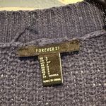 Forever 21  Navy Blue Women's Cardigan size S Knit Cozy Fall Winter Long Sleeve Photo 1