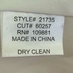 Oleg Cassini Women's Strapless Silk Gown Size 4 Ivory Gold Formal Dress gala Photo 7