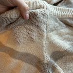 Pink Lily  Striped Knit Beige Sweater Shorts Set M Photo 9