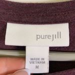 J.Jill Pure Jill Maroon Hald SLeeve Cuffed Sleeves Front Pouch Pockets Size Med Photo 1