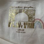 Spiritual Gangster Rainbows White Boxy Crop Tank Top Size Large Womens Photo 5