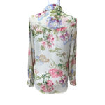 Denim & Supply Ralph Lauren Denim Supply Ralph Lauren Fringe Western Shirt Womens XS Sheer Floral Cowgirl Photo 2