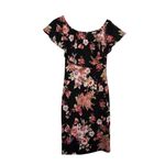 Lovely Cecy Floral Ruffle Top Stretchy Dress Juniors Size M Medium Photo 4