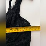 Victoria's Secret  gold label Vintage Black Lace satin mini dress babydoll M Photo 3