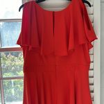 Jay Godfrey  cocktail dress size 14 tomato red orange lined nwot $445 Photo 8