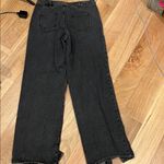 Princess Polly  Black‎ wide leg Jeans with Modern Slits size 8 Photo 2
