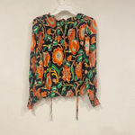 NWT Love the Label Irena Navy Blouse Size Small Blue Photo 3