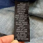 Women’s 3/4 Sleeve Block Color Blouse Zip Back Large Blue Photo 9