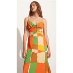 Faithfull the Brand FAITHFUL THE BRAND TEMPIO MIDI DRESS - COSTA SMERALDA PRINT Size 2 Photo 1