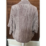 Liz Lange  Womens Beige Brown Cardigan Sweater sz L shrug shawl collar wrap Photo 4