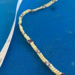 Yellow and Purple Beaded Necklace Photo 1