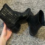 Vagabond Black Leather Platform Bootie Photo 3