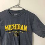 University of Michigan Embroidered Tshirt Blue Photo 0