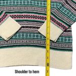 Talbots  Argyle Print Lamb's Wool Blend Holiday Sweater Cozy Cabincore Dainty XS Photo 7