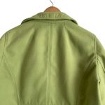 Chico's  3 Women‎ Jacket XL Green Pockets Open Front Cuffed Fleece Warm Cozy Coat Photo 5