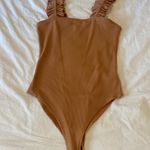 Entro Burnt Orange Ribbed Bodysuit Photo 0
