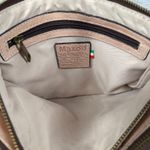 Maxon Collection Italian Blush Leather Foldover Clutch Chain Crossbody Bag Purse Tan Photo 11