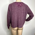 Victoria's Secret  Purple Lace Crewneck Sweater Photo 2