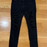 American Eagle  outfitters black dristress hi-rise jegging size 6 . Photo 0