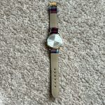 Accutime women’s‎ vintage plaid flannel gold tone red/green adjustable watch Photo 7