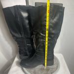 Style & Co  Black Wide Calf Tall Boots 9M MaliAAP Buckle Zip Knee Hig Photo 5