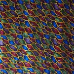J. Garcia abstract geo multicolored limited edition small square silk scarf Photo 3