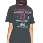 Free People Daydreamer Black Pink Blue Rolling Stones 78 Ticket Boyfriend Oversized T-Shirt Photo 14