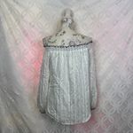 White House | Black Market White House Black Market Off The Shoulder Stripe Smocked Crinkle Blouse Size M Photo 8