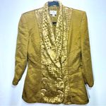 Vintage Raoul Arango Gold Cutout‎ Dressy Cocktail Jacket Blazer Evening Size 6 Photo 0