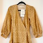 Christy Dawn The Talia Genuine Wrap Dress in Biscotti Cosmos Floral Size S NWT Photo 2