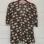 Loft Women’s Medium Elephant Green Lightweight Cardigan Photo 0
