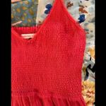 Rebecca Taylor 8 Coral Smocked-Top Sleeveless Dress Photo 10